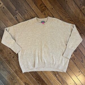 Vince Camino Slouchy Baggy Sweater Tan Sweater Women’s